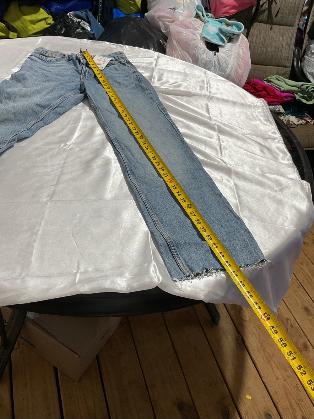 Pull&Bear Light Blue Denim Jeans with Contrast Stitching